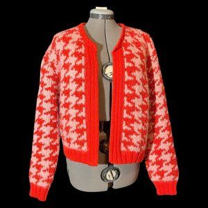 Zara Herringbone Cardigan Sweater